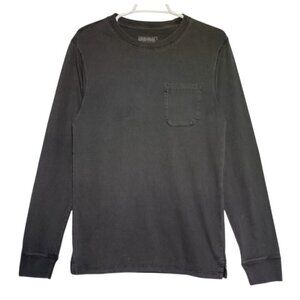 Goodfellow & Co. Mens Long Sleeve Gray Pocket Tee Shirt Medium.